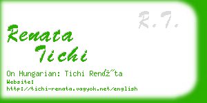 renata tichi business card